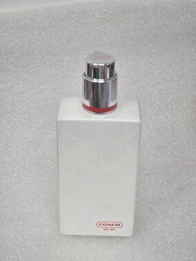 Coach Signature Body Lotion 6.7 fl oz / 200 ml White Bottle Silver Pump